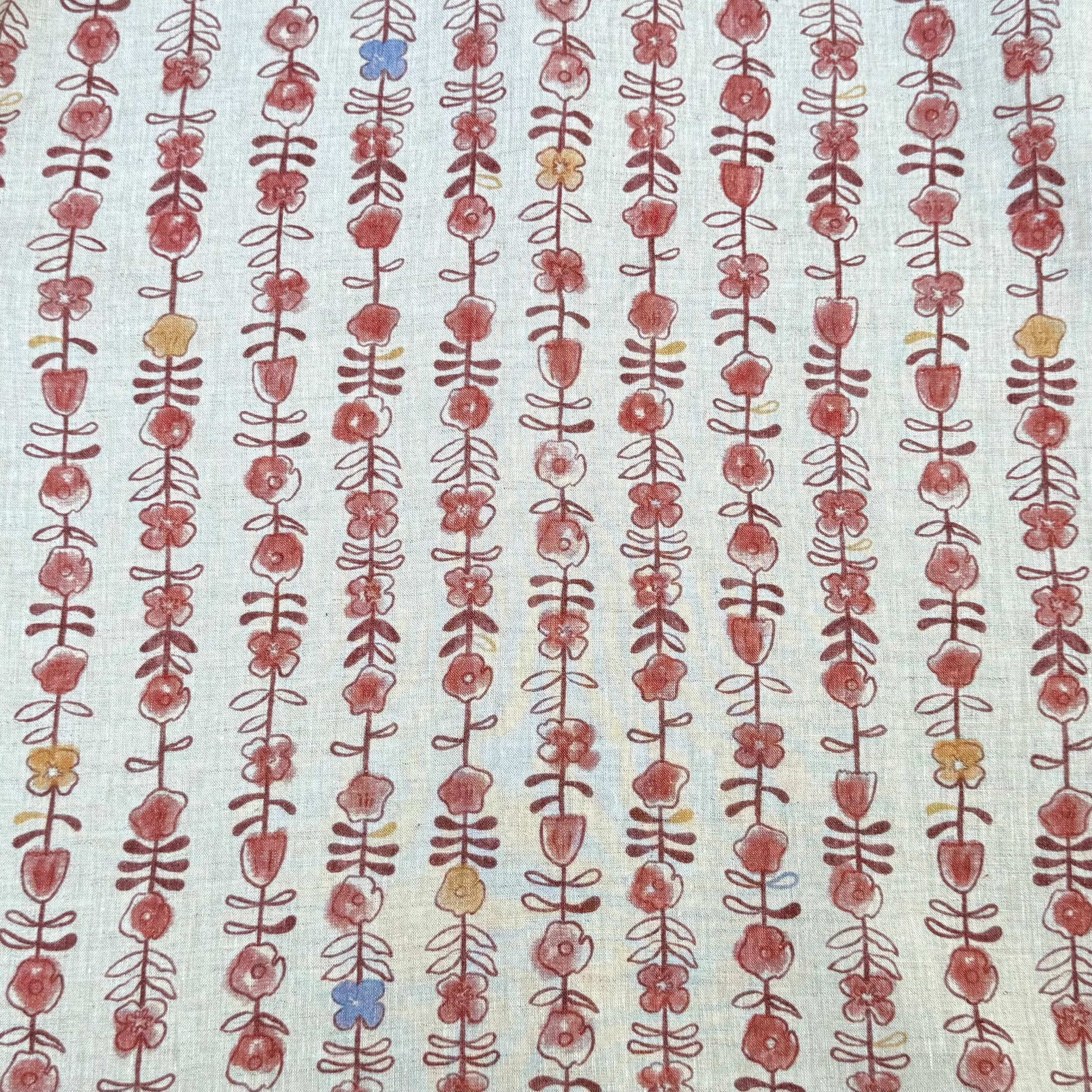 1yard Unique flowers print fab - Linen Shirt Breathable 리뷰 및 가격