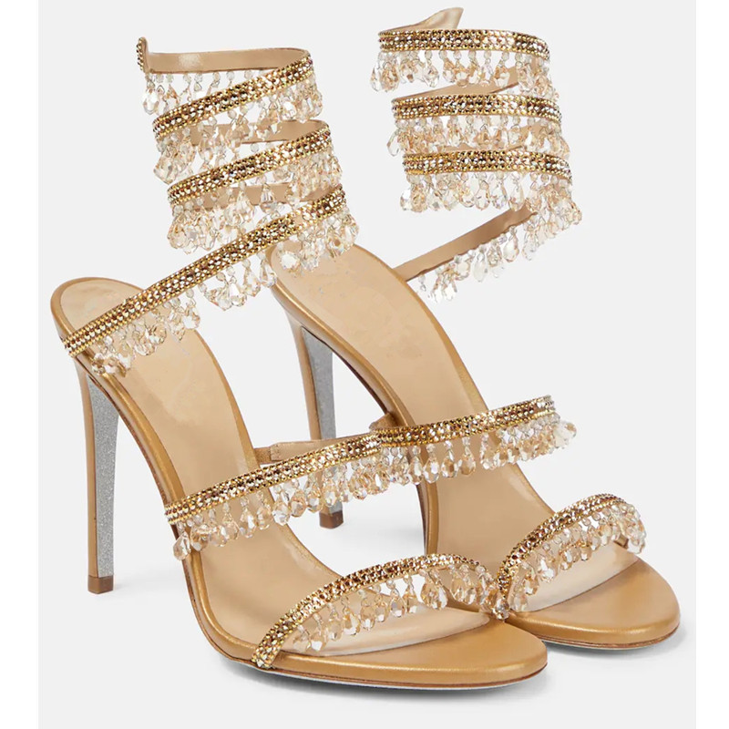 Sexy Green Crystal Fringe Stil - Casual Sandal Leather 리뷰 및 가격