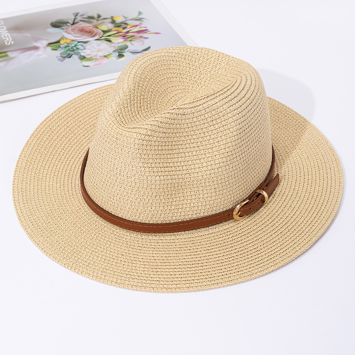 Panama straw hat, female jazz  - Bucket Hat Straw 리뷰 및 가격