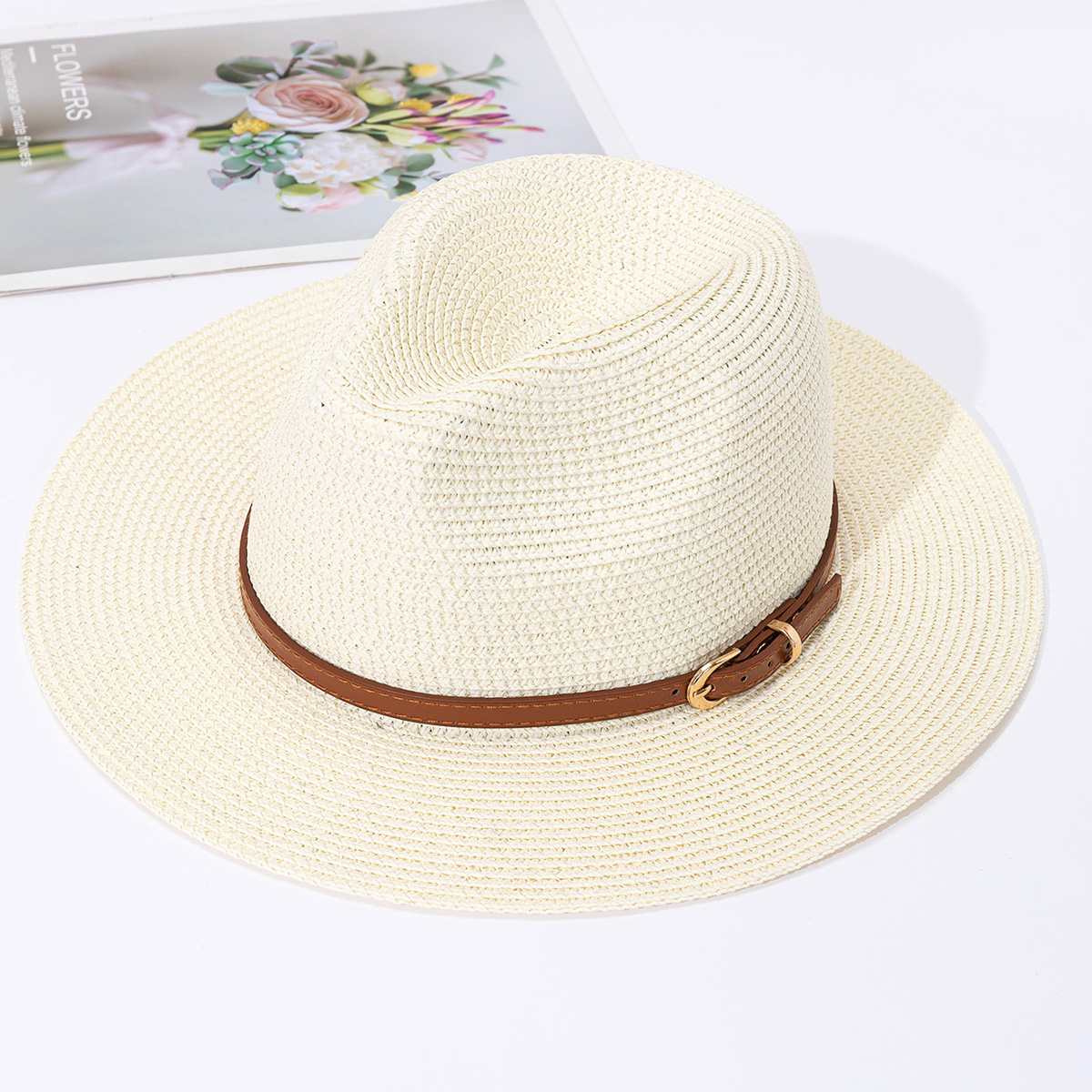 Panama straw hat, female jazz  - Bucket Hat Straw 리뷰 및 가격
