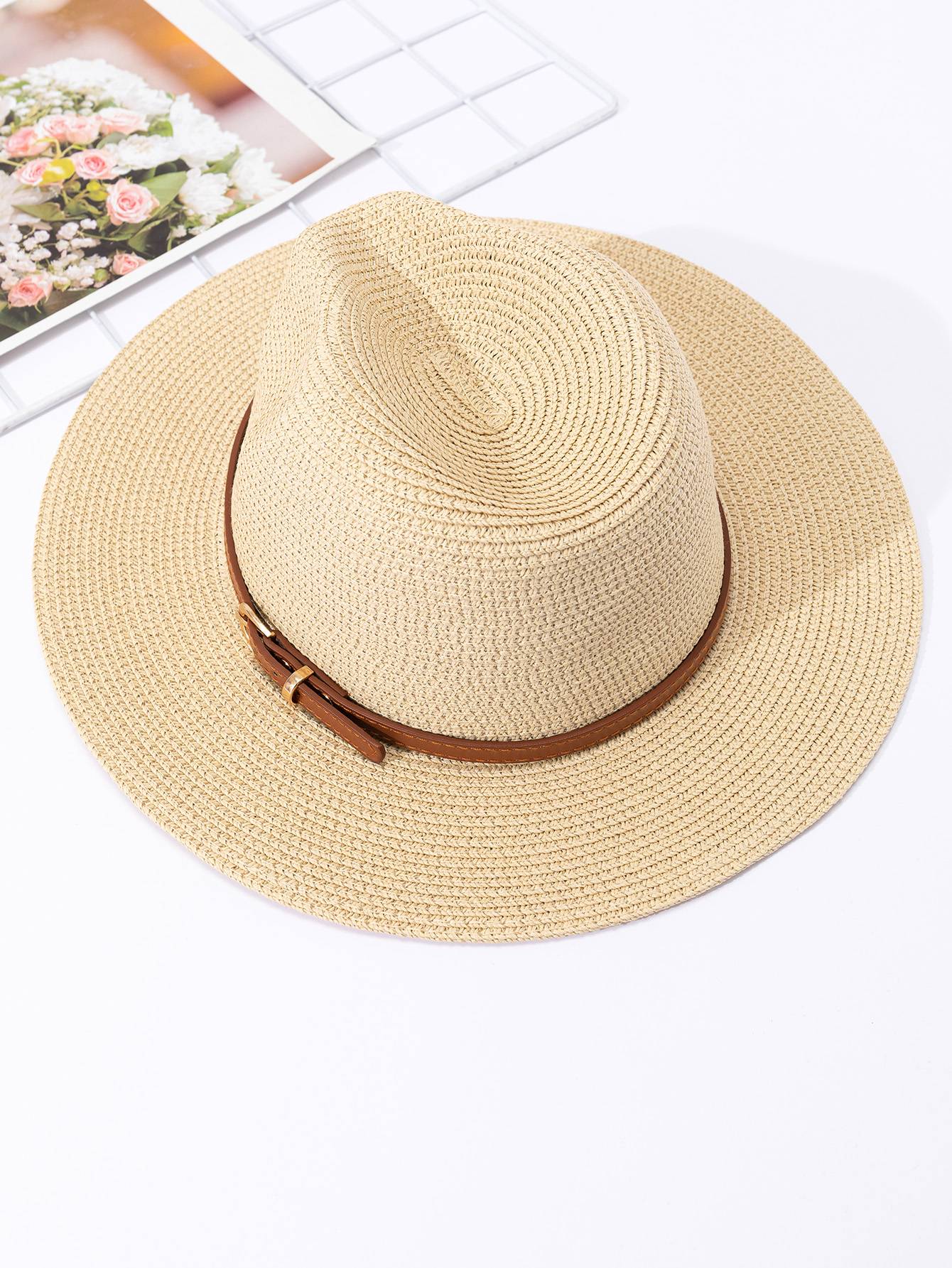Panama straw hat, female jazz  - Bucket Hat Straw 리뷰 및 가격