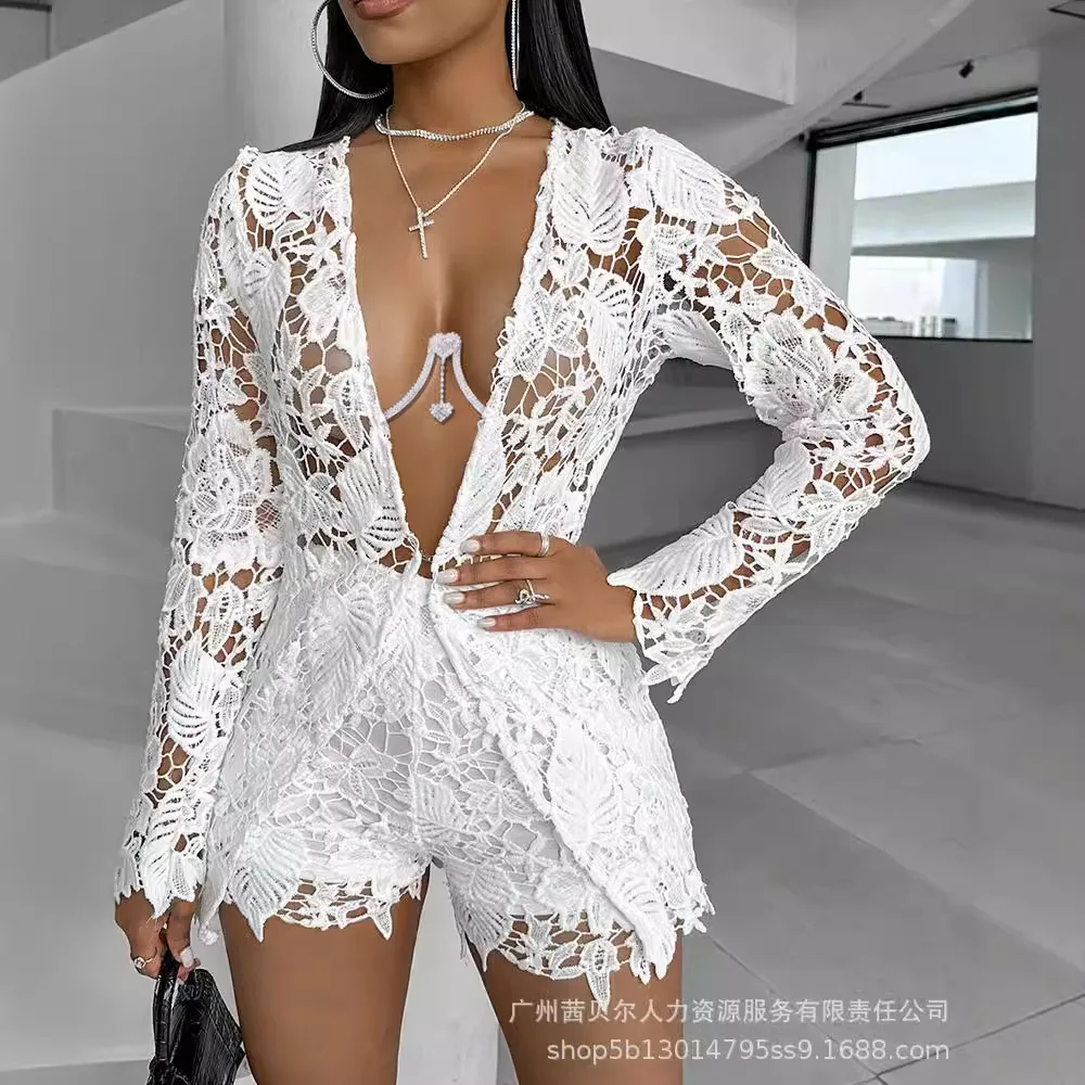 Women Sexy Short Sets Hollow O - Linen Shirt Breathable 리뷰 및 가격