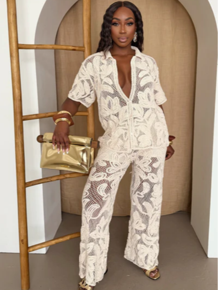 Women's Stylish 2 Piece Set Cr - Resort Shirt Floral 리뷰 및 가격
