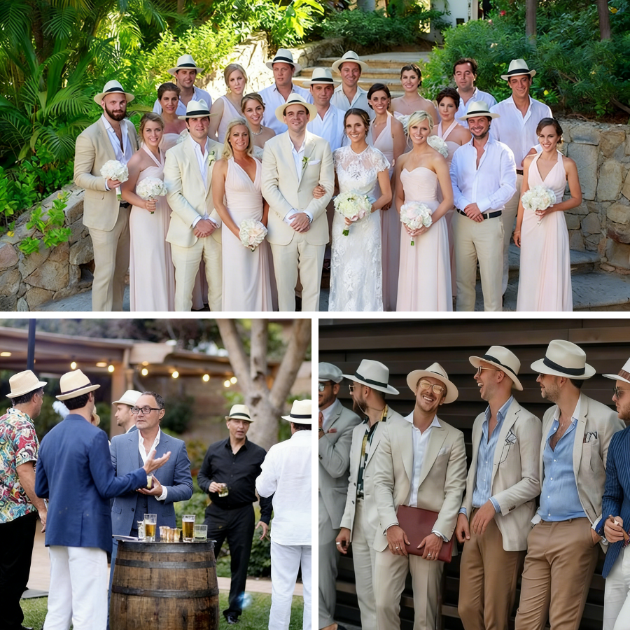 6-48PACK Wedding Straw Fedora  - Bucket Hat Straw 리뷰 및 가격