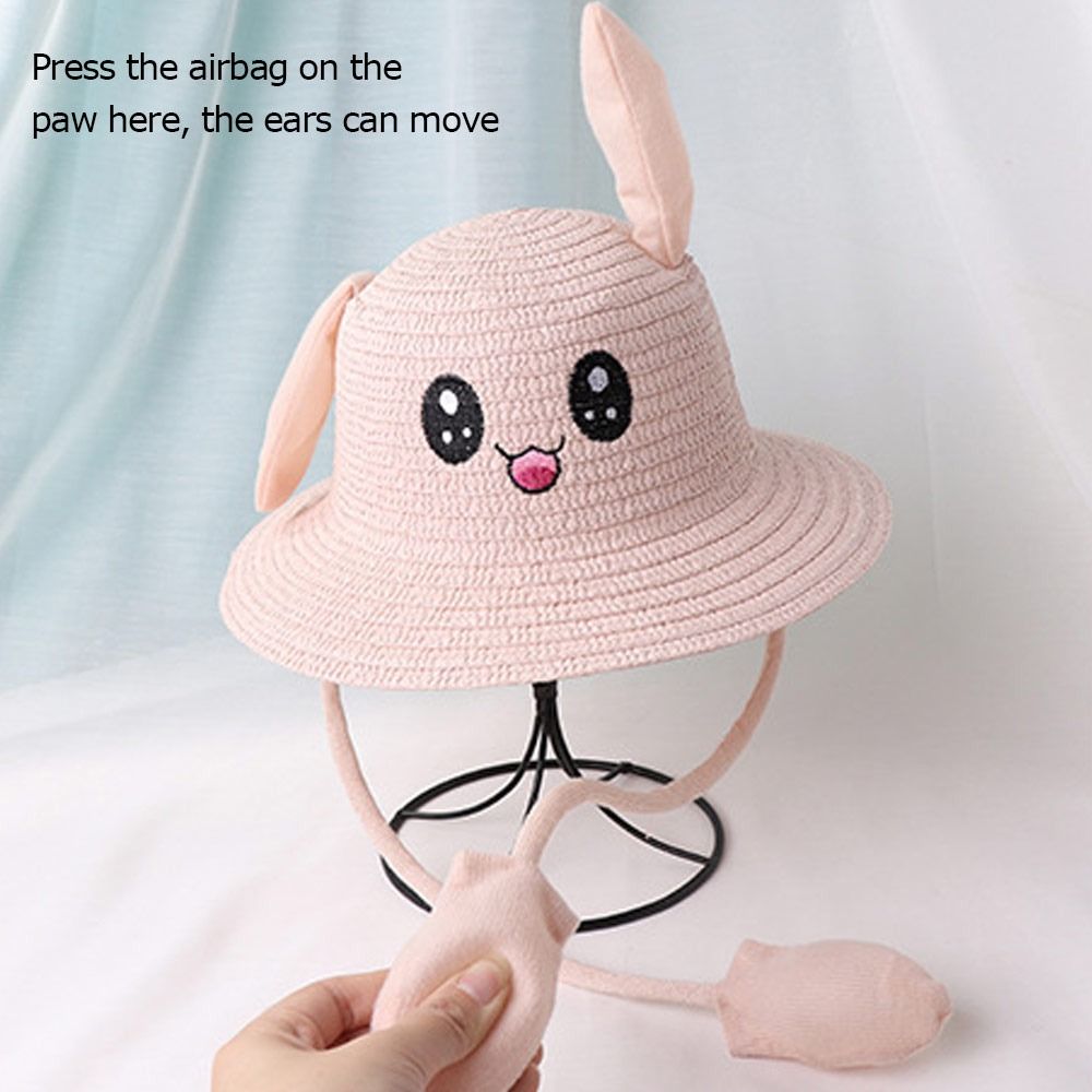 Summer Bucket Cap Moving Ears  - Bucket Hat Straw 리뷰 및 가격