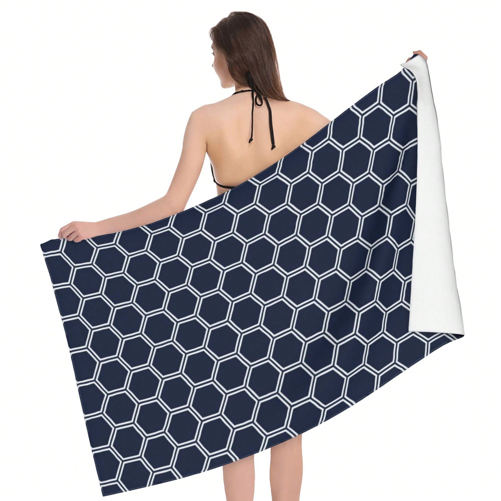 Geometric Pattern Cla1ssic StY - Beach Towel Large 리뷰 및 가격