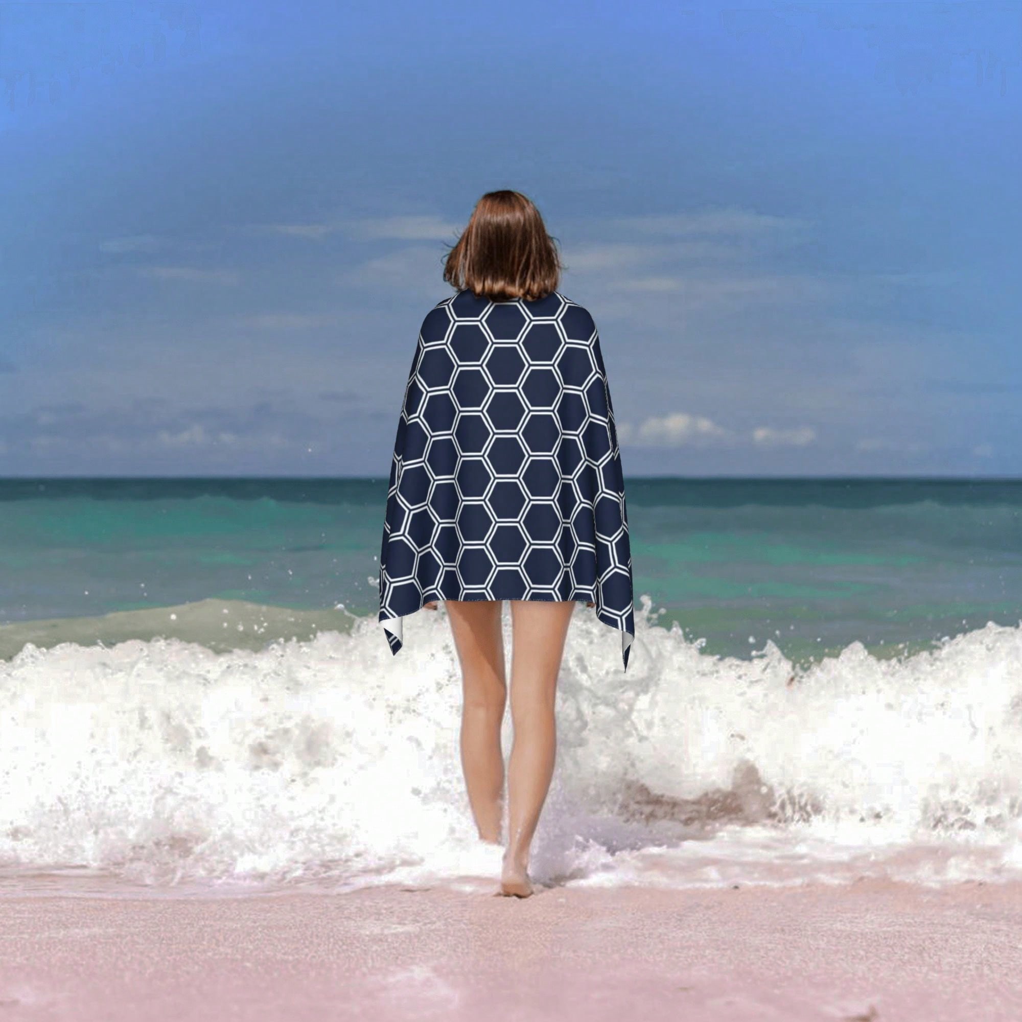 Geometric Pattern Cla1ssic StY - Beach Towel Large 리뷰 및 가격