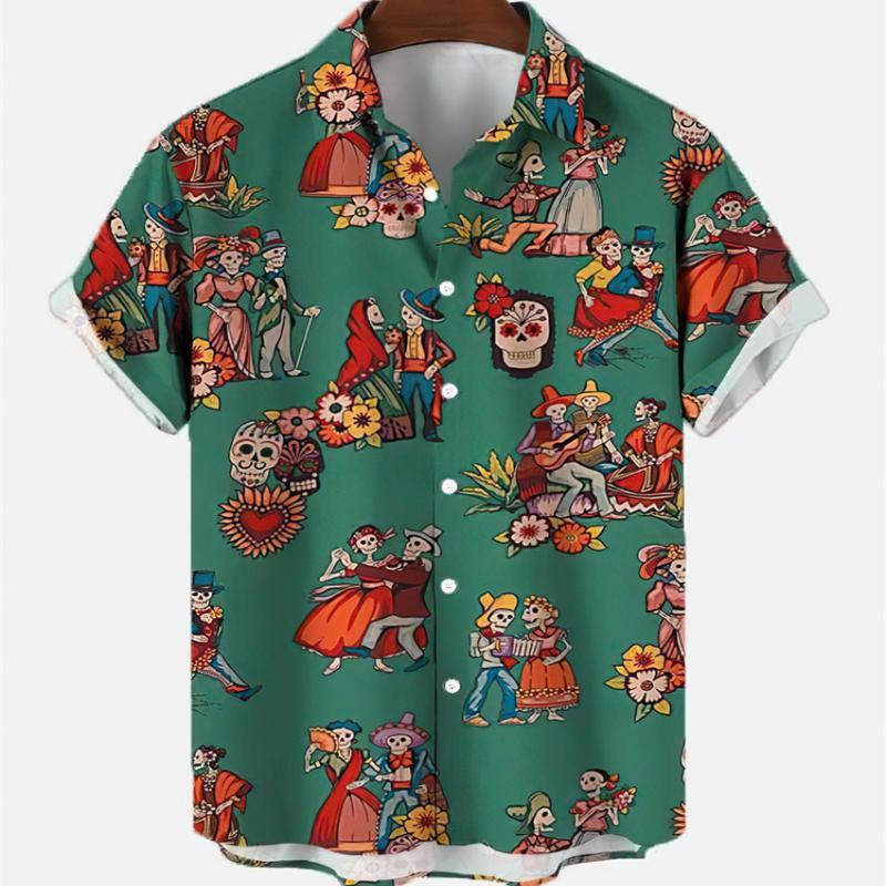Summer Men's Fashion Casual So - Resort Shirt Floral 리뷰 및 가격