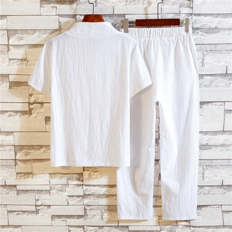 Men's Summer Cotton Linen Shor - Linen Shirt Breathable 리뷰 및 가격