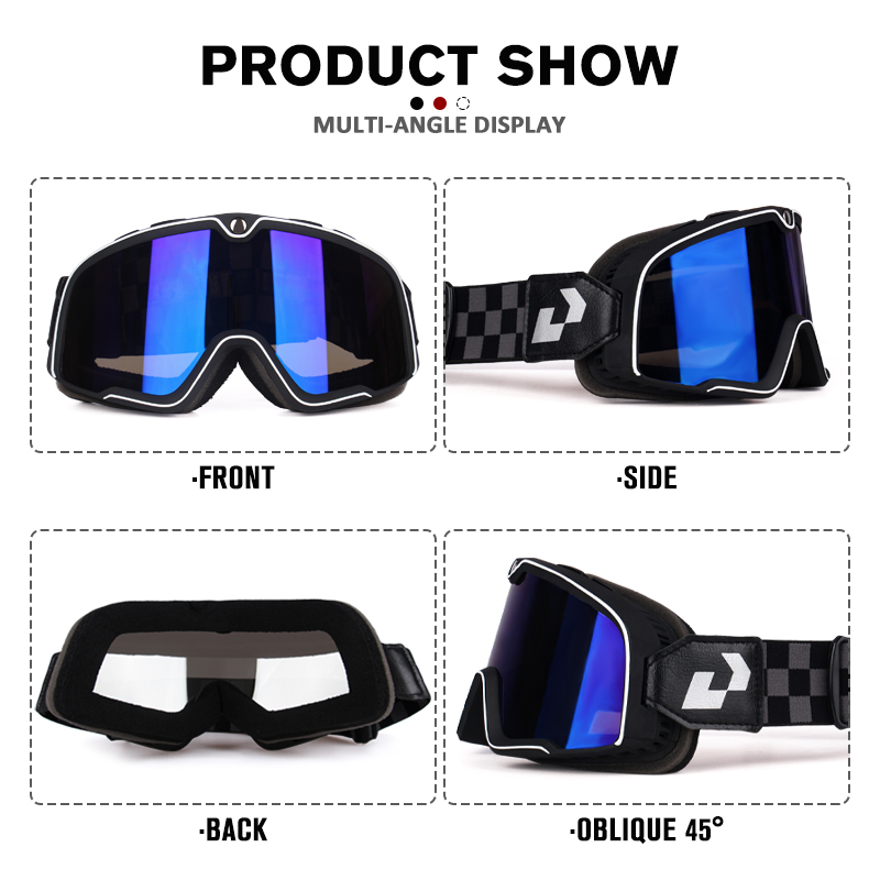 Bicycle Goggles Leather Windsh - Sunglass Retainer Cord 리뷰 및 가격