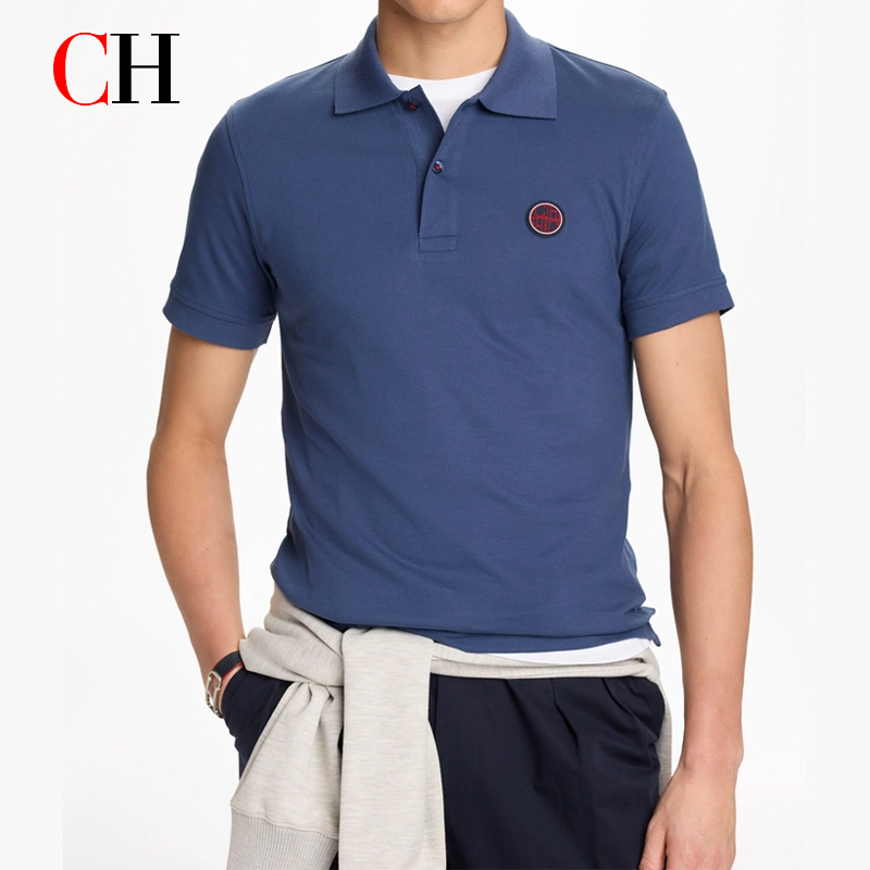 CH Red Accent Circular Rubber  - Polo Shirt Pique 리뷰 및 가격