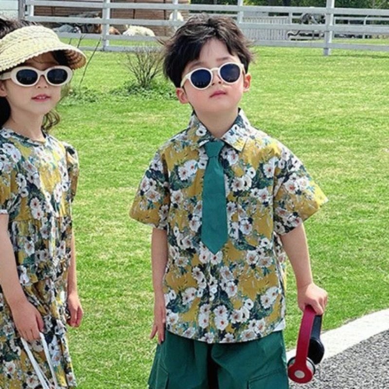 Vintage Floral Short Sleeve Sh - Resort Shirt Floral 리뷰 및 가격