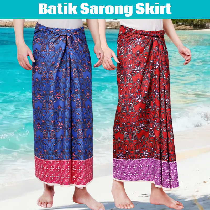 Batik Print Beach Sarong Wrap  - Sarong Men Wrap 리뷰 및 가격
