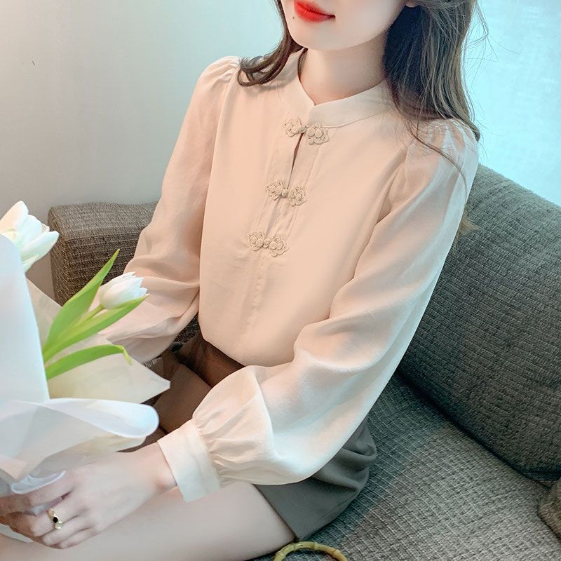 New Chinese Style Stand Up Col - Shirt Camp Collar 리뷰 및 가격