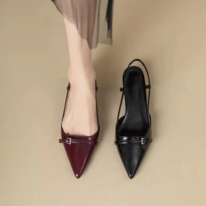 Women Sandals Fashion Pointed  - Casual Sandal Leather 리뷰 및 가격