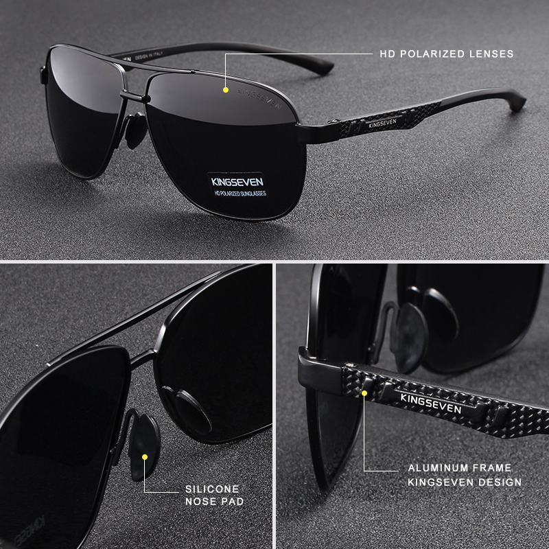 KINGSEVEN Brand Men Sunglasses - Sunglasses Aviator Polarized 리뷰 및 가격