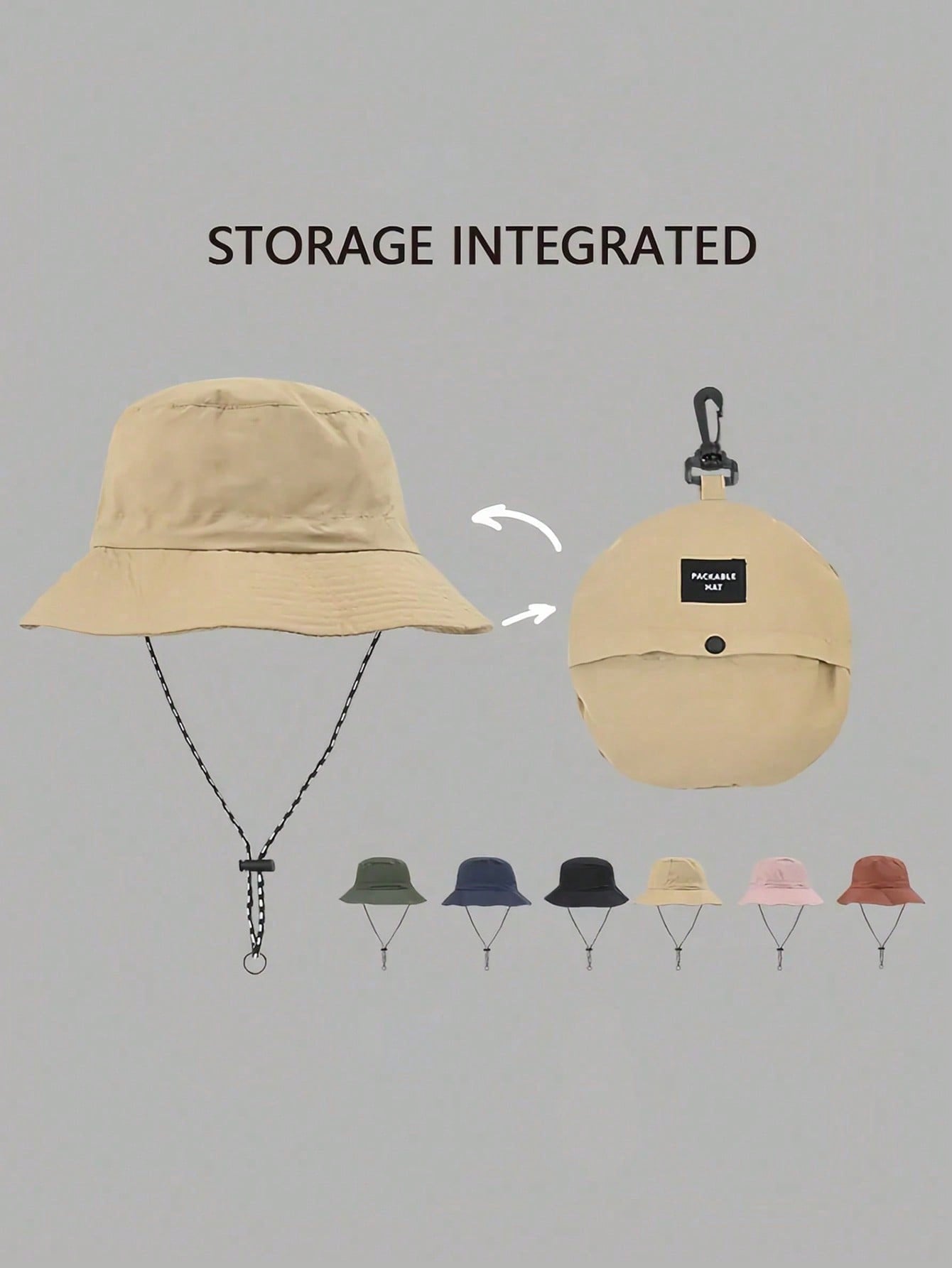1 Pc Waterproof Bucket Hat, Fo - Packable Hat Nylon 리뷰 및 가격