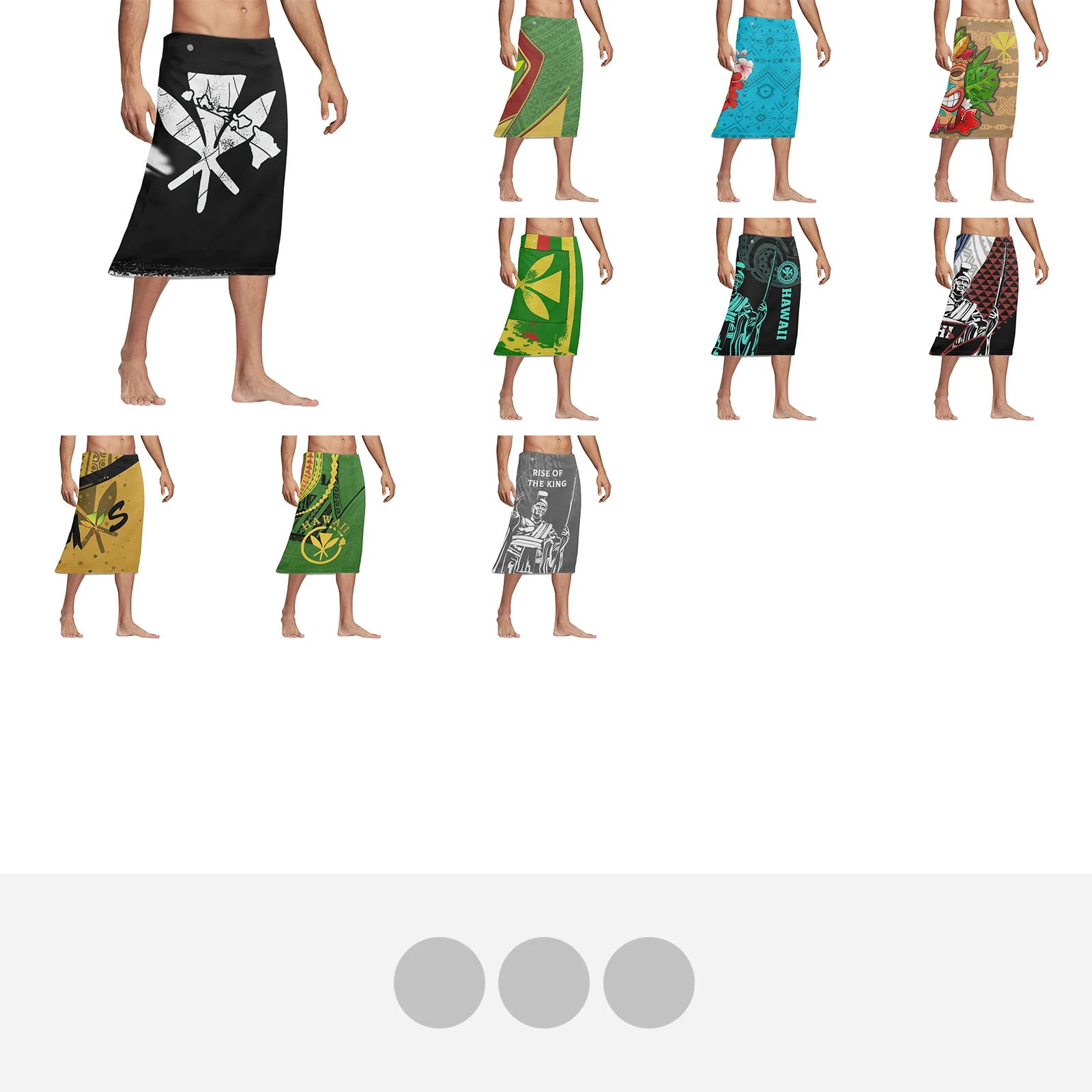 Polynesian Tribal Tattoo Print - Sarong Men Wrap 리뷰 및 가격