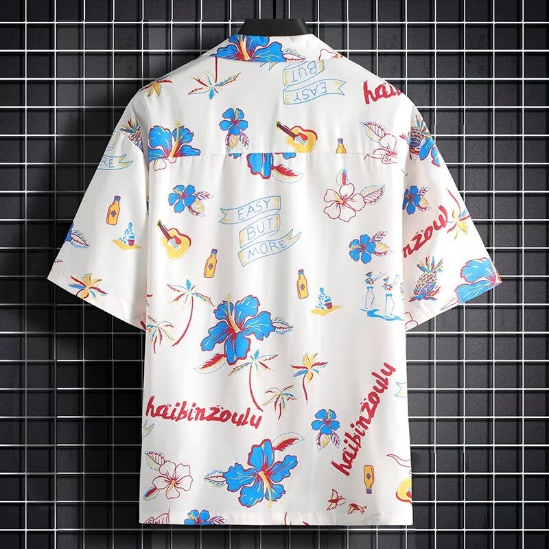 Resort Casual Short-Sleeved Sh - Resort Shirt Floral 리뷰 및 가격