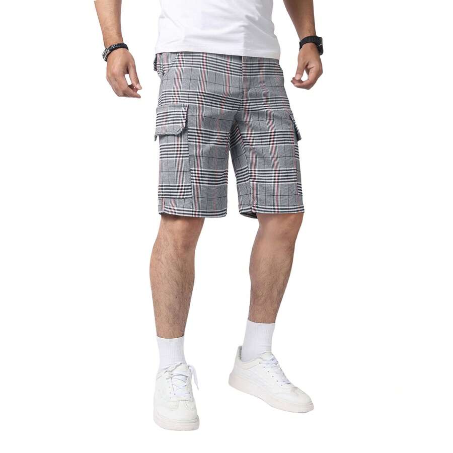 Mens Slim Fit Stretch Plaid Dr - Shorts Chino Slim 리뷰 및 가격