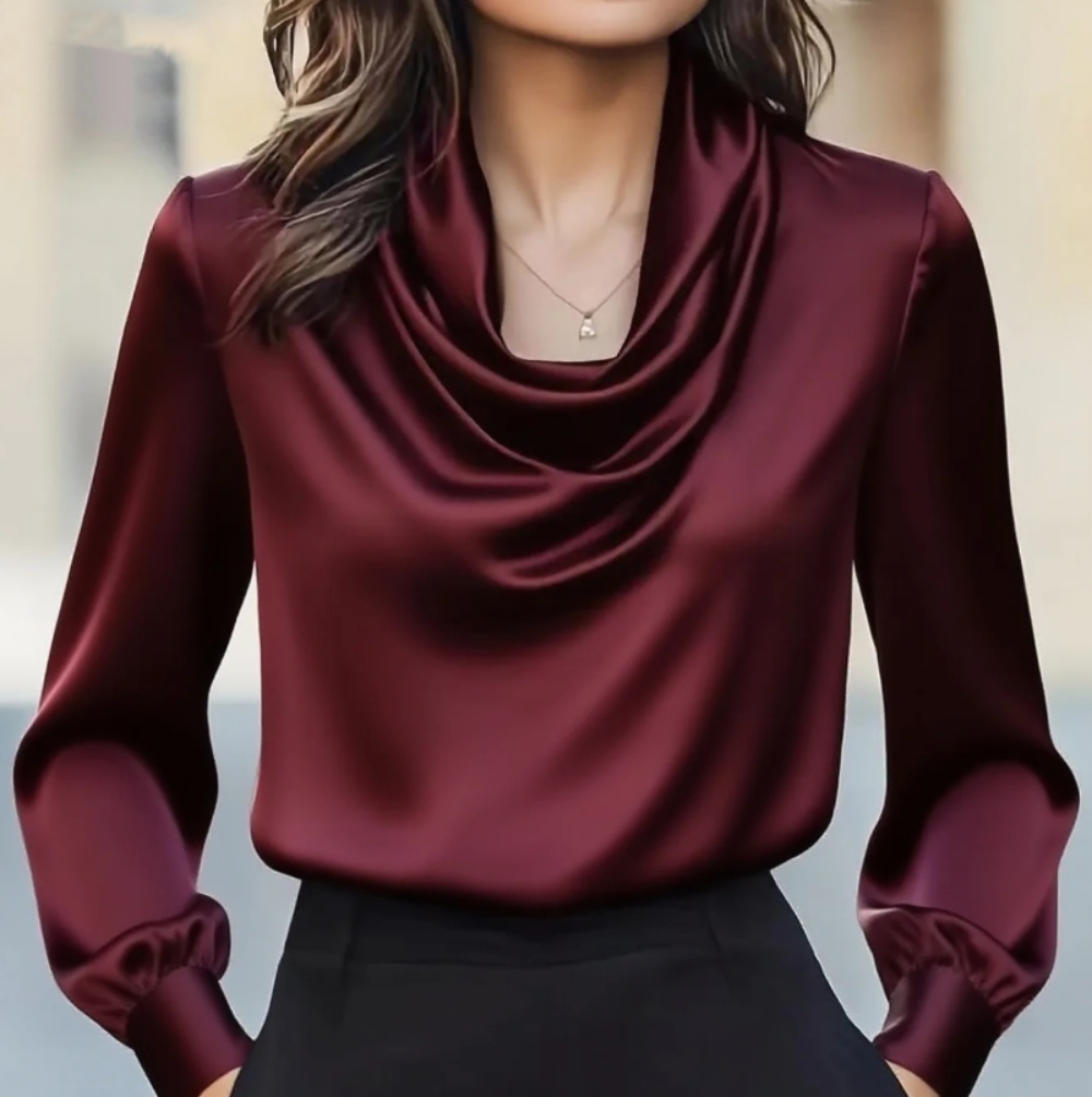 Autumn fashion elegant tempera - Shirt Camp Collar 리뷰 및 가격