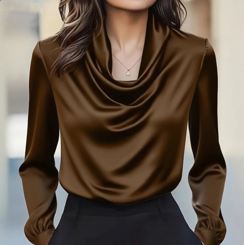 Autumn fashion elegant tempera - Shirt Camp Collar 리뷰 및 가격