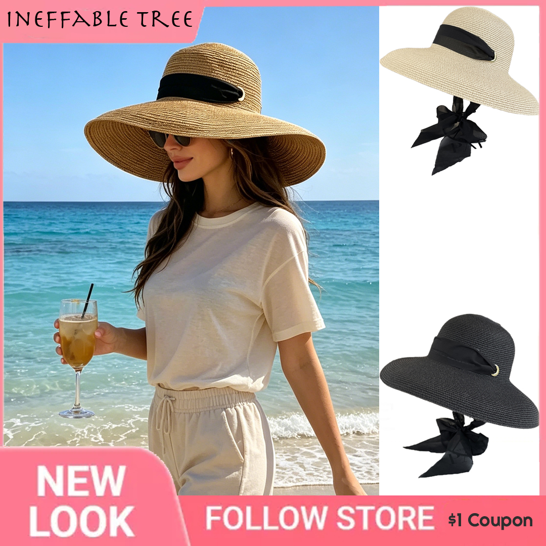 French Summer Elegant Long Rib - Bucket Hat Straw 리뷰 및 가격