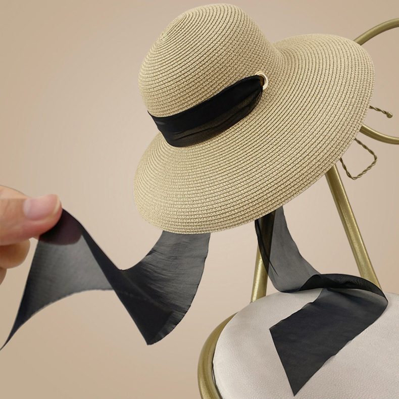 French Summer Elegant Long Rib - Bucket Hat Straw 리뷰 및 가격