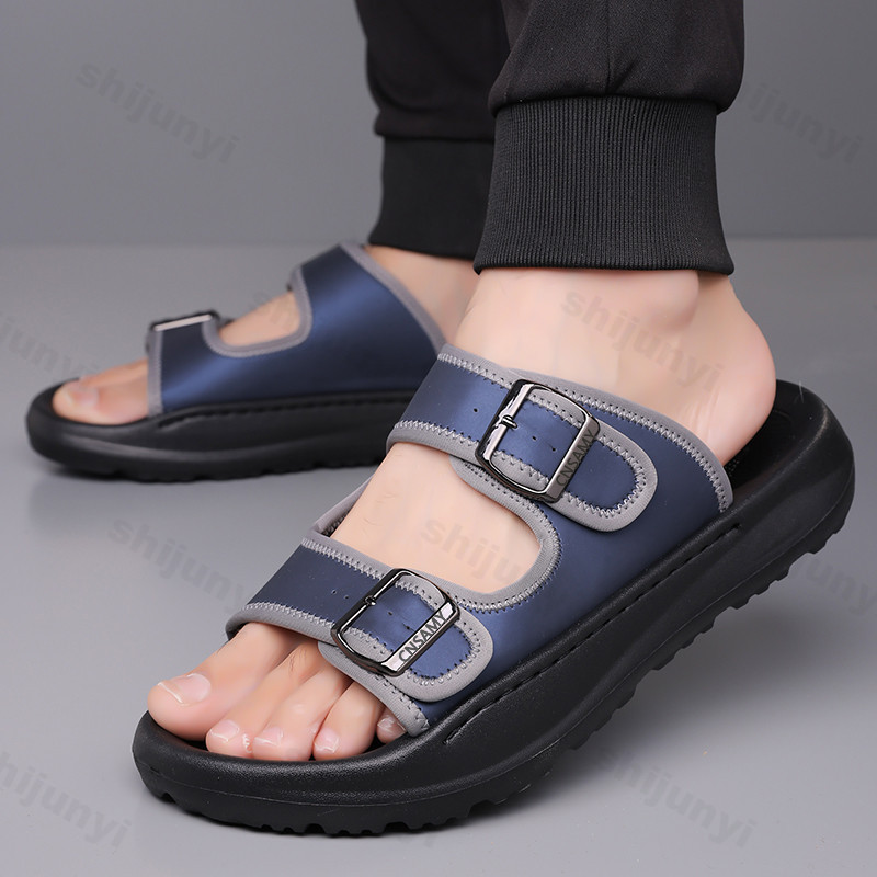 Men's Slippers 2025 Summer Bre - Flip Flop Leather Men 리뷰 및 가격