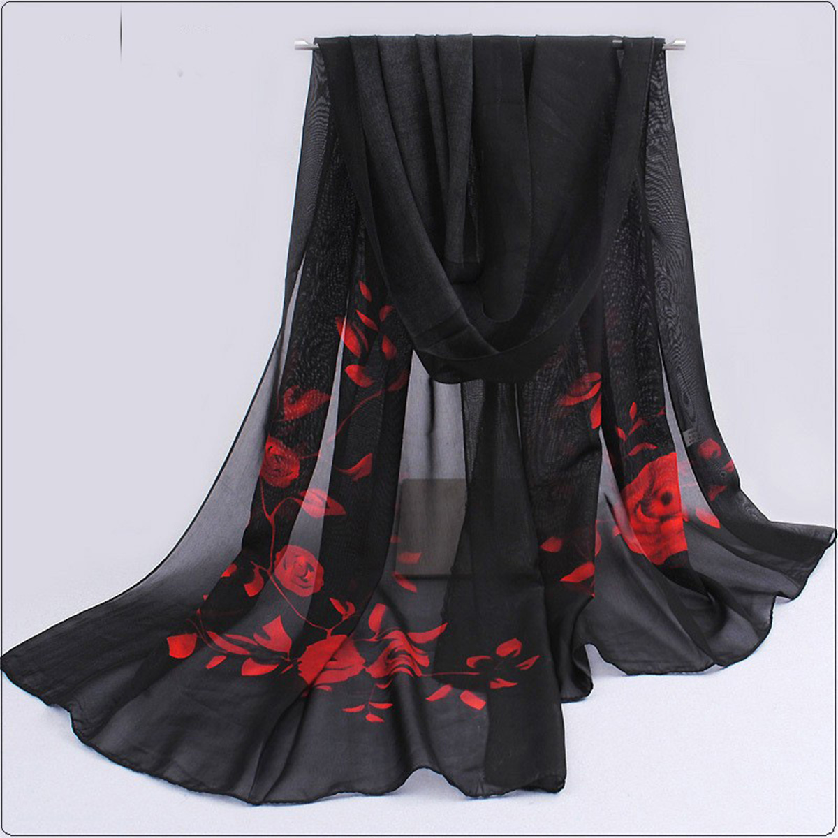 1pcs Chiffon Scarf Simple Eleg - Beach Towel Large 리뷰 및 가격