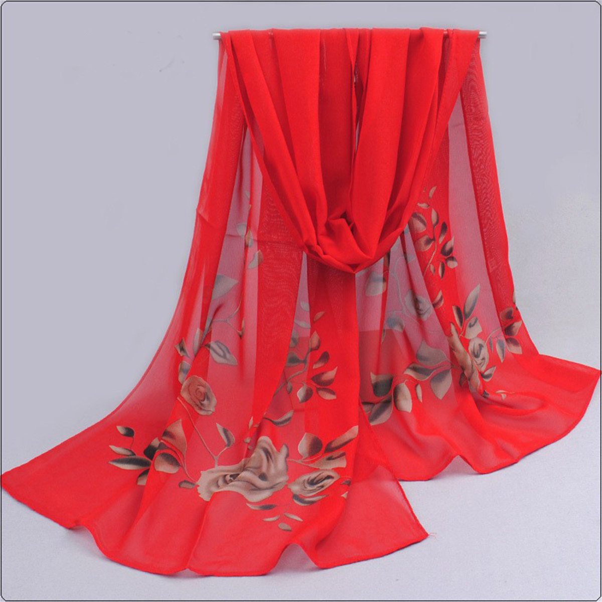 1pcs Chiffon Scarf Simple Eleg - Beach Towel Large 리뷰 및 가격