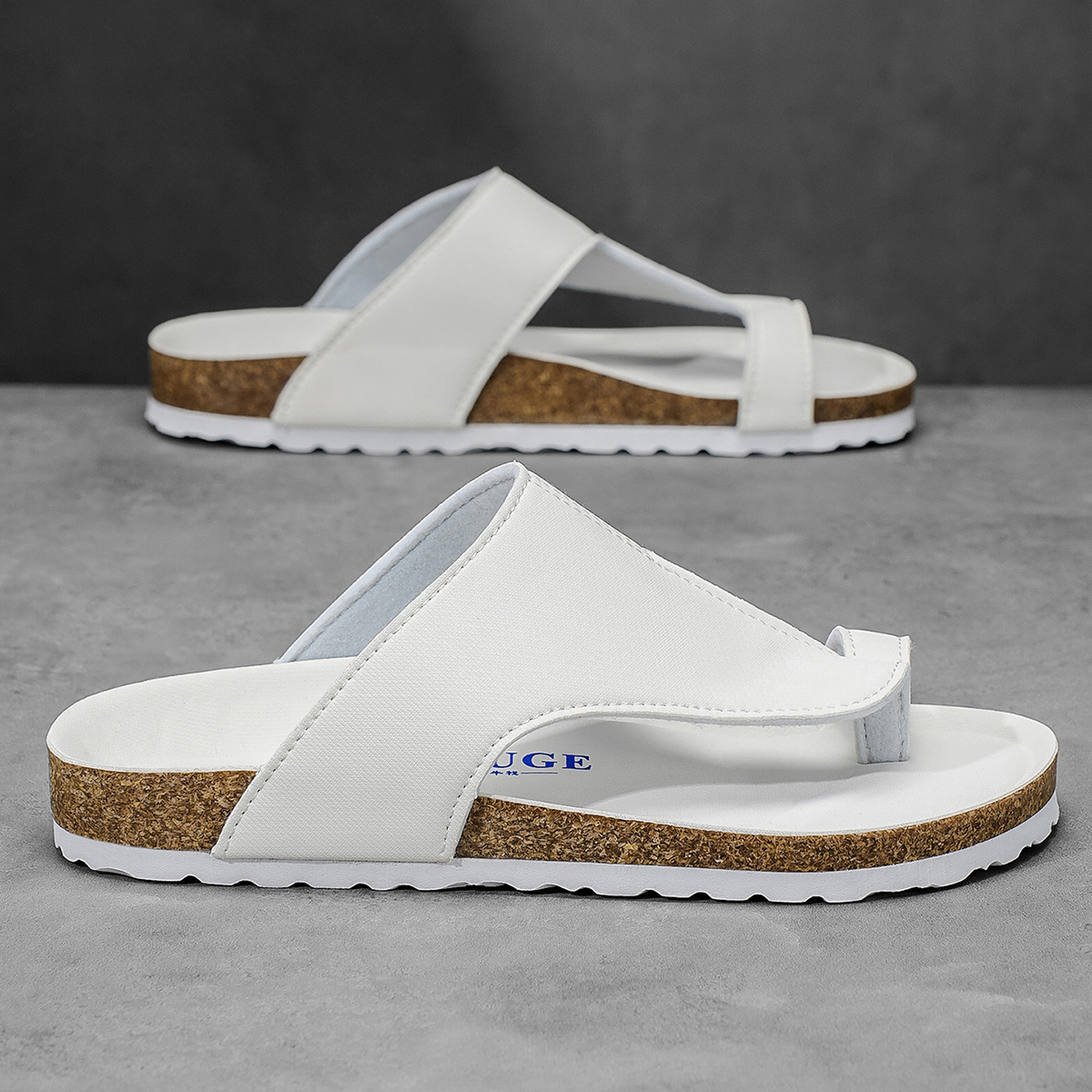 Big Size 48 49 Cork Slippers M - Flip Flop Leather Men 리뷰 및 가격