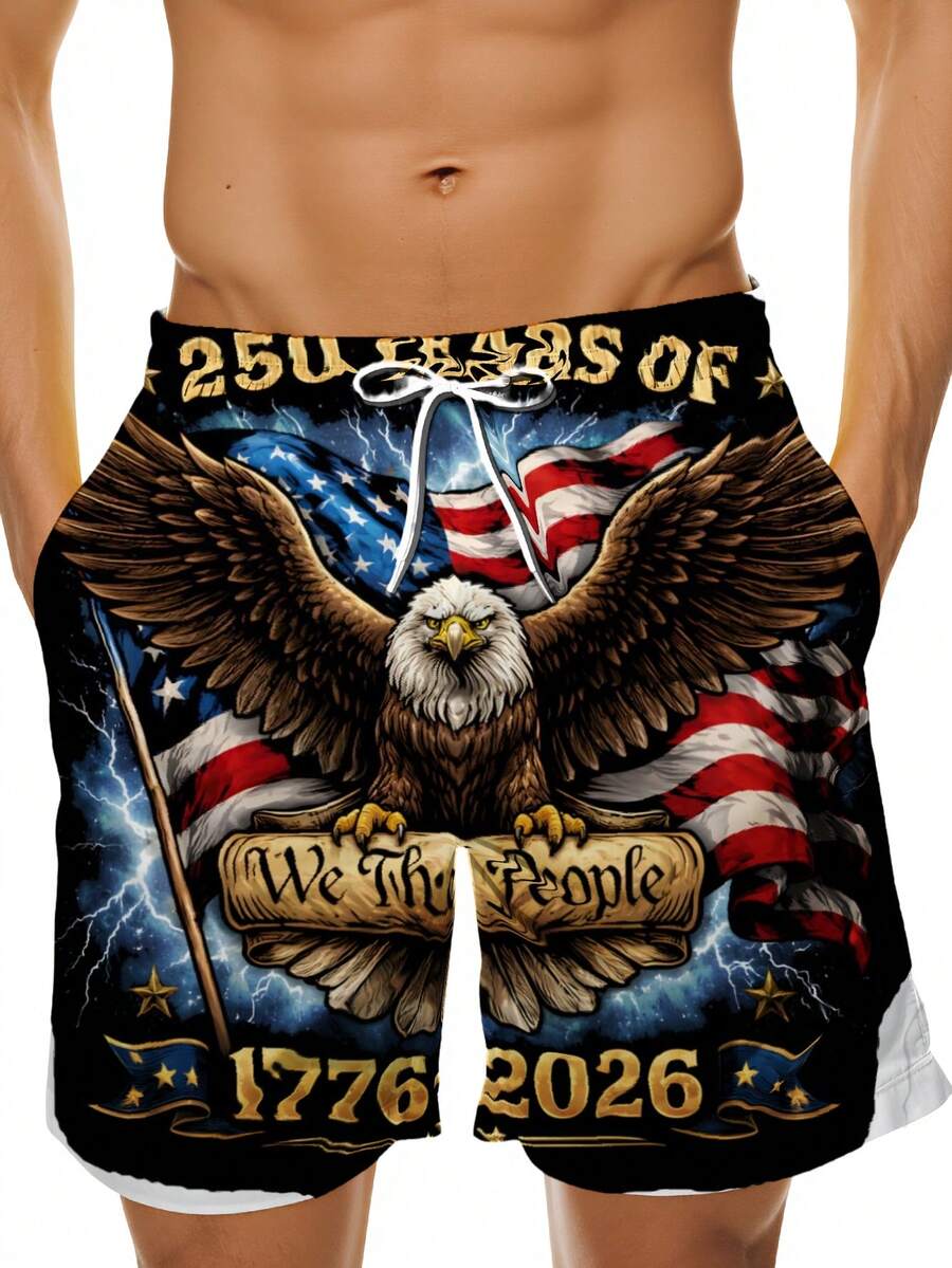 Patriotic Swim Trunks Men Beac - Swim Trunk Quick Dry 리뷰 및 가격