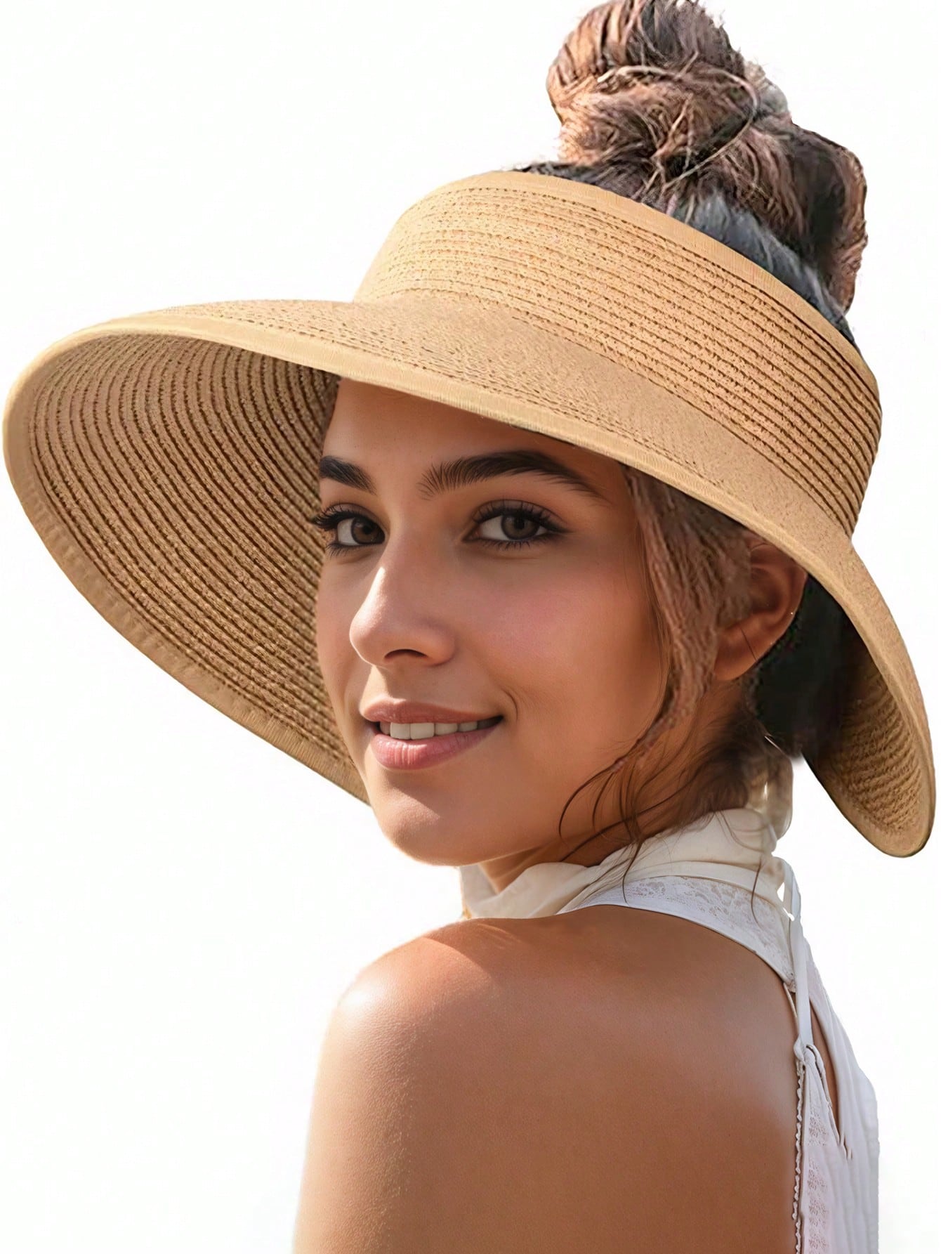 Sun Visor Hats For Women Wide  - Packable Hat Nylon 리뷰 및 가격