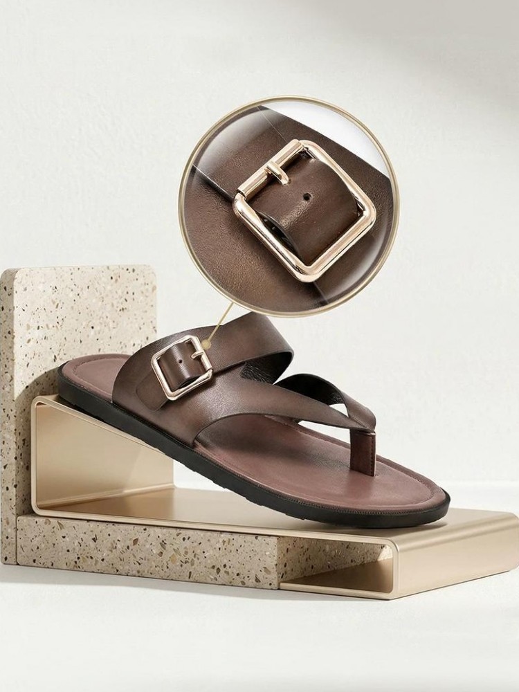 Outside Summer Mens Flat Shoes - Flip Flop Leather Men 리뷰 및 가격