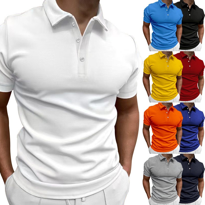 Casual Slim Fit Shirt Short Sl - Polo Shirt Pique 리뷰 및 가격