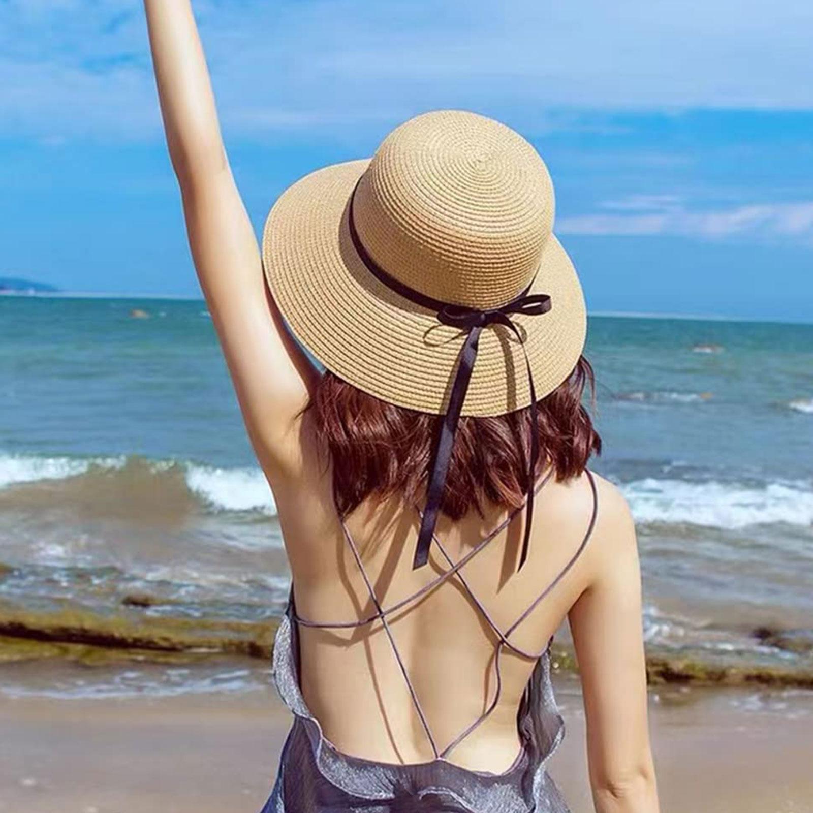 Summer Straw Hat Big Wide Brim - Bucket Hat Straw 리뷰 및 가격