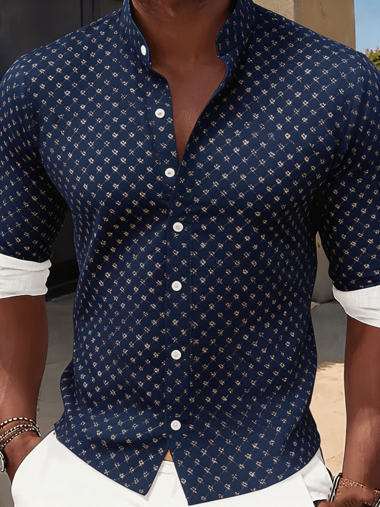 Mens Stylish Slim Fit Shirt Na - Resort Shirt Floral 리뷰 및 가격