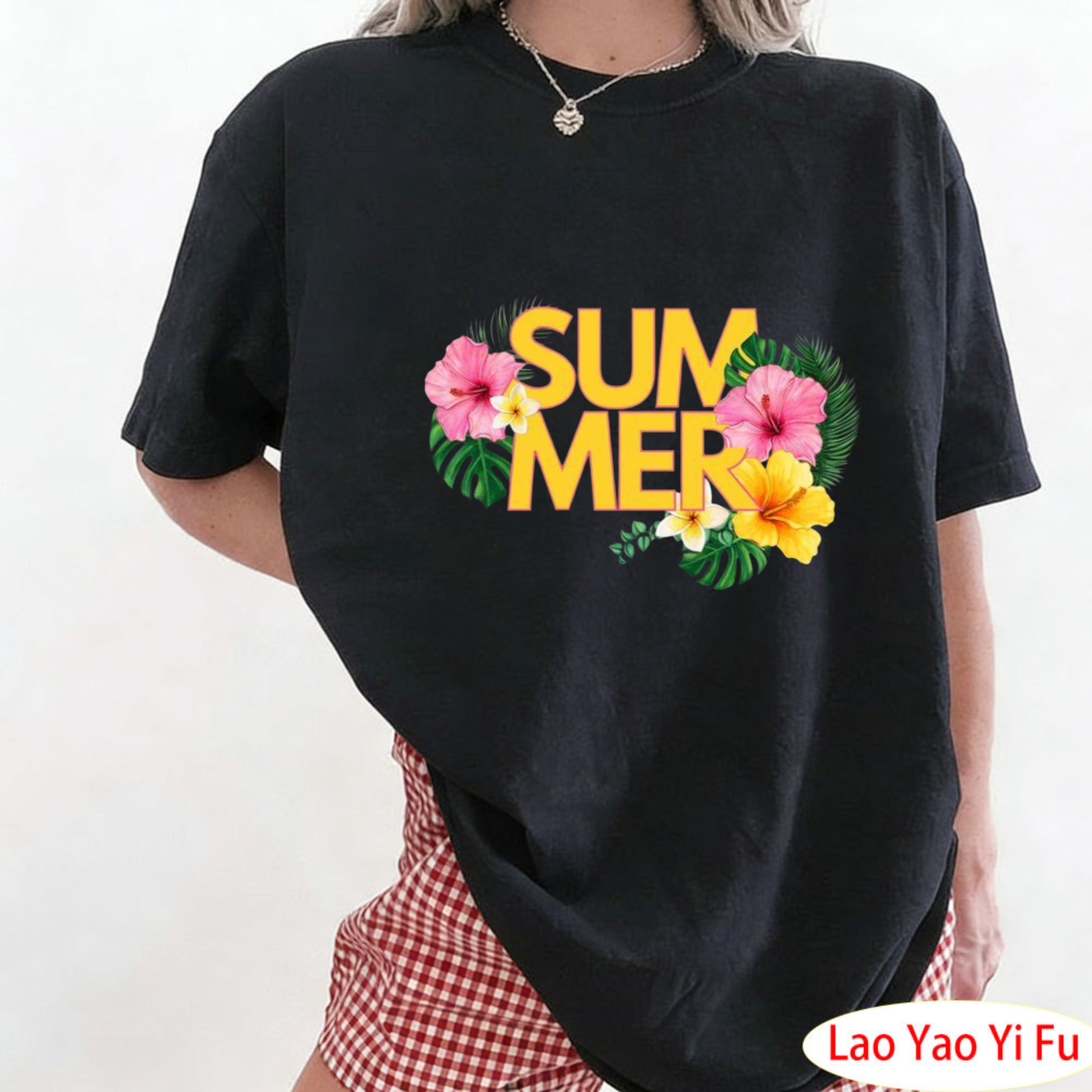 Summer Tropical Floral T-Shirt - Resort Shirt Floral 리뷰 및 가격