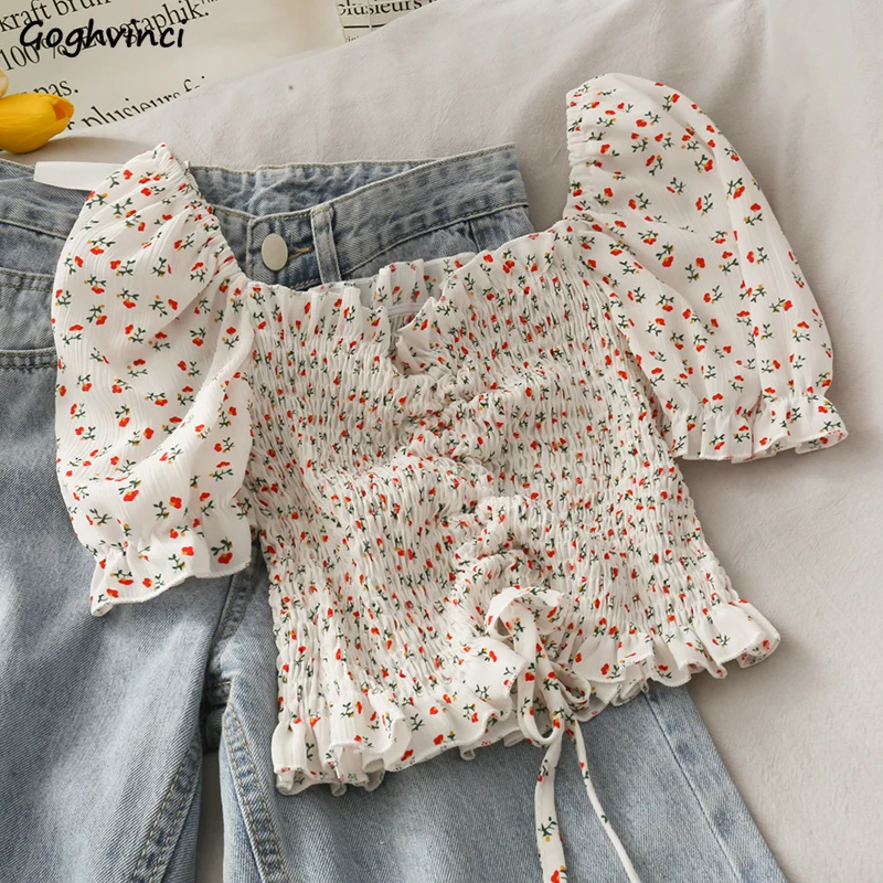 Blouses Shirts Women Floral Dr - Short Linen Drawstring 리뷰 및 가격
