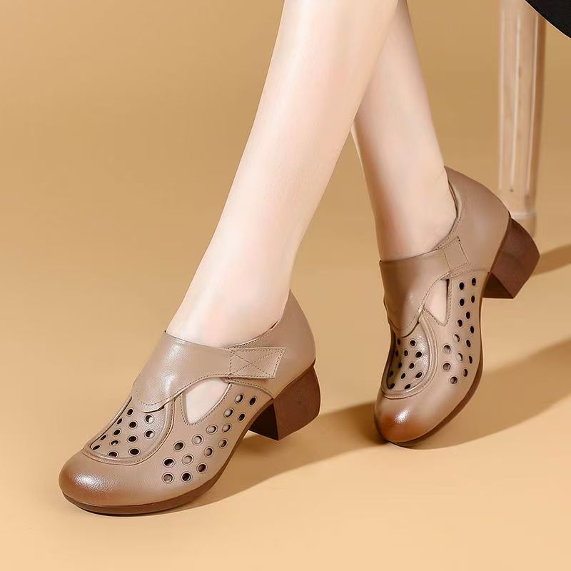 Women's Summer New Leather Hol - Casual Sandal Leather 리뷰 및 가격
