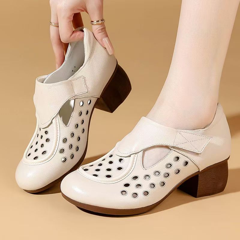 Women's Summer New Leather Hol - Casual Sandal Leather 리뷰 및 가격