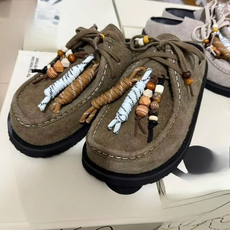 Women Men Clogs Cow Suede Leat - Flip Flop Leather Men 리뷰 및 가격