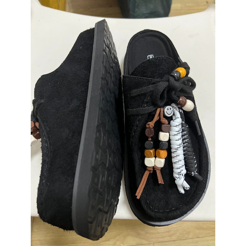 Women Men Clogs Cow Suede Leat - Flip Flop Leather Men 리뷰 및 가격