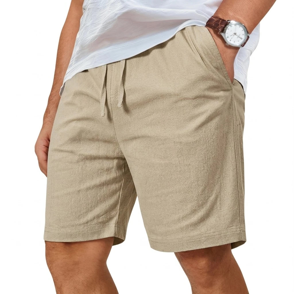 Oversized Cotton Linen Shorts  - Short Linen Drawstring 리뷰 및 가격