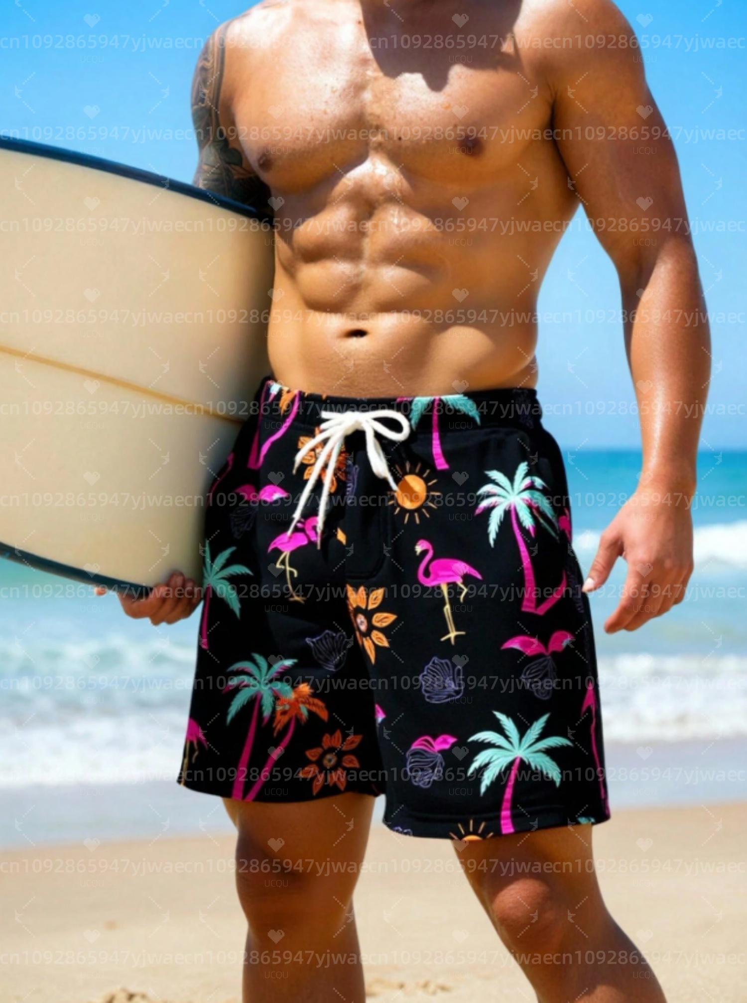 Summer Men Board Surf Shorts H - Trunks Board Surf 리뷰 및 가격