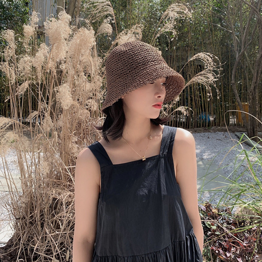 Hot Women's Fashion Summer Cap - Bucket Hat Straw 리뷰 및 가격