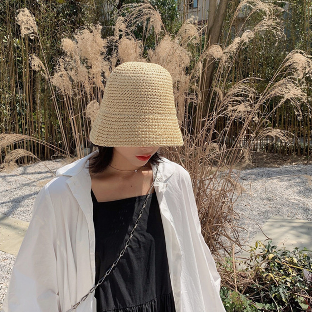 Hot Women's Fashion Summer Cap - Bucket Hat Straw 리뷰 및 가격