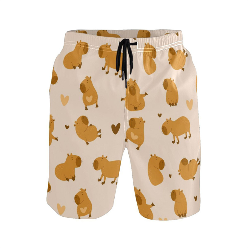 Cartoon Animal 3d Print Capyba - Trunks Board Surf 리뷰 및 가격